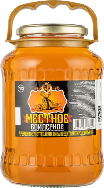 Изображение Пиво бойлерное 4,0% Родник Местное Родник с/б, 1,5 л