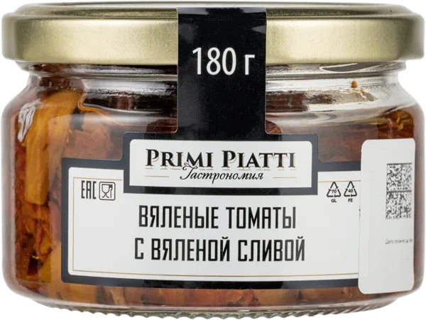Изображение Томаты Вяленые Прими пиатти с вяленой сливой Шнейдерман Е.Д. ИП с/б, 180 г