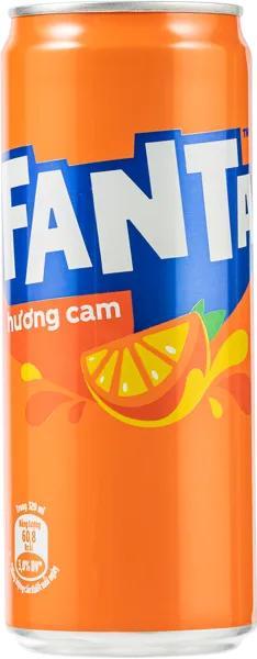 Изображение Напиток газ Фанта апельсин Кока Кола Вьетнам ж/б, 0,32 л