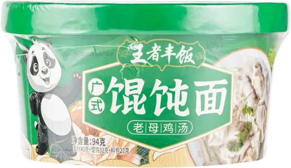 Изображение Лапша быстрого приготовления Вандже Фэн Фань вонтоны с курицей Хэнань Лэйця Фуд к/у, 94 г