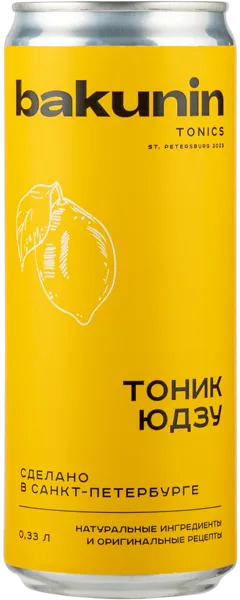 Изображение Напиток газ Бакунин тоник юдзу Бакунин Ботаникалс ж/б, 0,33 л