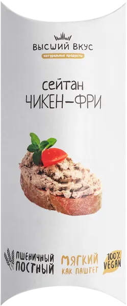 Изображение Паштет ВЕГАН Высший вкус сейтан чикен фри Высший Вкус к/у, 125 г