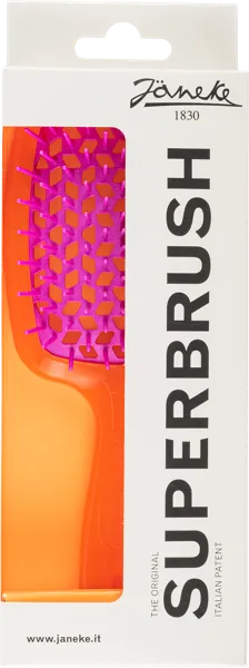 Изображение Расческа для волос пластик Янеке щетка фиолет бирюза Джорджио Янеке п/у, 1 шт