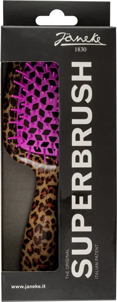 Изображение Расческа для волос пластик Янеке щетка пятнистая розовая Джорджио Янеке п/у, 1 шт