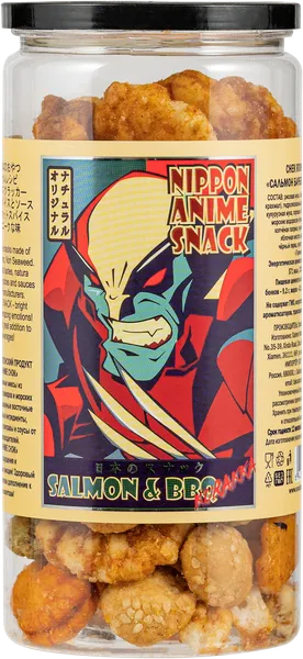 Изображение Снеки рисовые Тако Самурай сальмон барбекю куракка Ямата Фудс п/у, 100 г