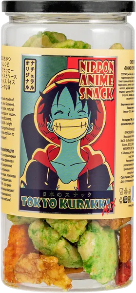 Изображение Снеки рисовые Тако Самурай токио куракка хот микс Ямата Фудс п/у, 100 г