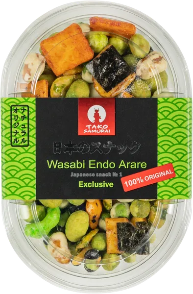Изображение Снеки с зеленым горошком Тако Самурай васаби эндо арарэ Ямата Фудс п/у, 90 г