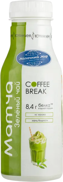Изображение Напиток 1,3% молочный Кофе Брейк матча Молочный мир п/б, 280 мл