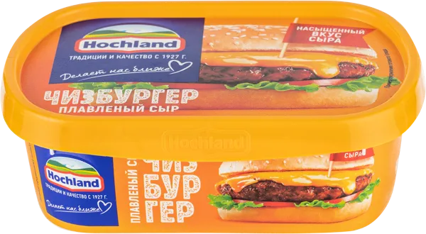 Изображение Сыр плавленный Хохланд чизбургер Хохланд Руссланд п/б, 200 г