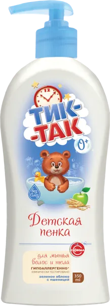 Изображение Пенка для купания 0+ Свобода без слез зеленое яблоко Свобода п/у, 350 мл