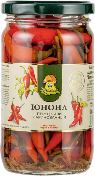 Изображение Перец маринованный Юнона чили Юнона Инвест с/б, 330 г