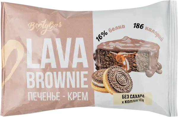 Изображение Пирожное протеиновое Бутибар брауни печенье-крем Фитснек м/у, 50 г