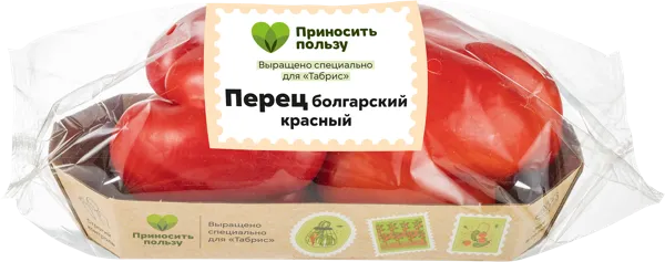 Изображение Овощ красный Табрис перец болгарский Кубанские поля подложка, 2 шт
