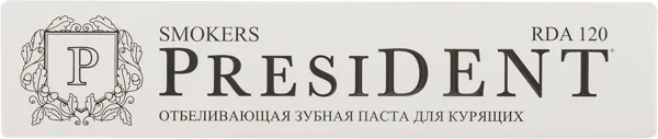 Изображение Зубная паста укрепляющая Президент смокерс Зеленая дубрава ЗАО к/у, 75 мл