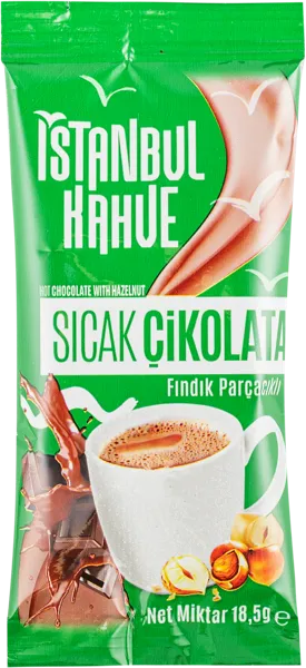 Изображение Горячий шоколад растворимый Стамбул 3в1 лесной орех Истанбул Кахве м/у, 18,5 г