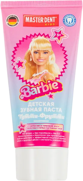 Изображение Зубная паста детская от 3 лет Мастер дент барби Мастер Дент п/у, 65 мл
