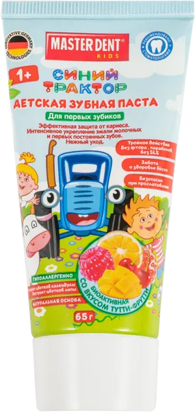 Изображение Зубная паста детская от года Мастер дент синий трактор Мастер Дент п/у, 65 мл