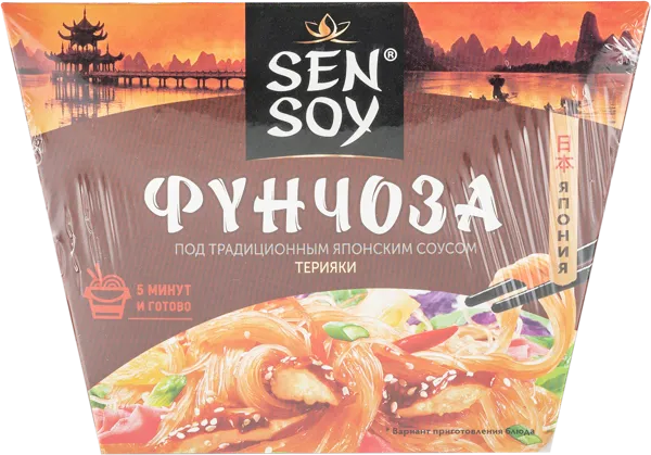 Изображение Лапша быстрого приготовления Сэн Сой фунчоза соус терияки Состра к/у, 125 г