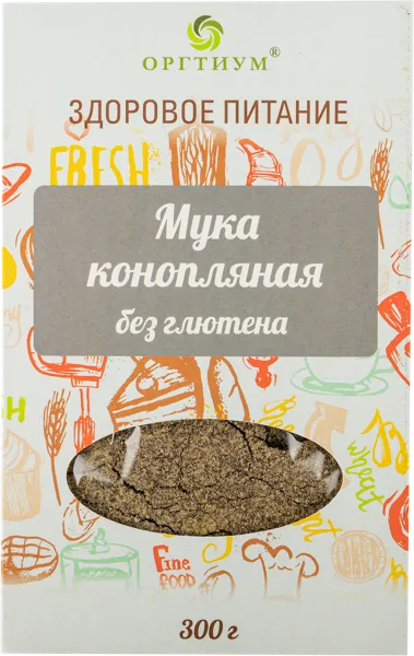 Изображение Мука конопляная Оргтиум без глютена Оргтиум Плюс к/у, 300 г