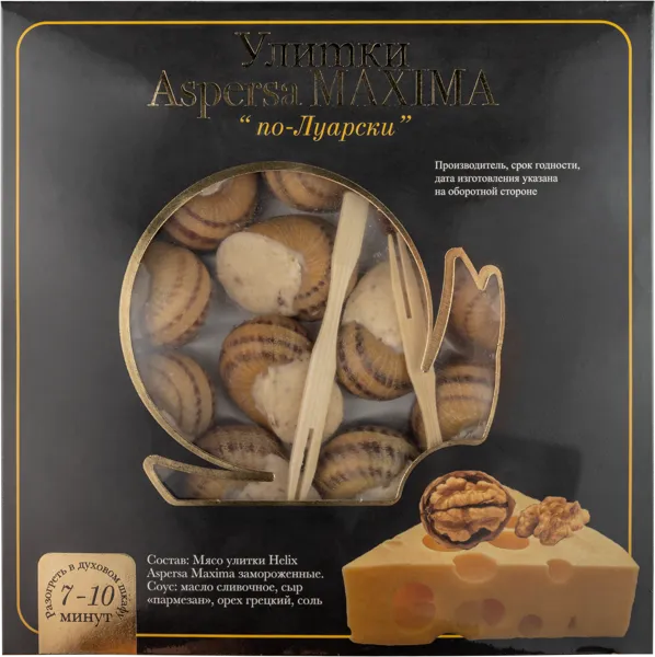 Изображение Улитка замороженная Асперса Максима по-Луарски Капустина А.В.ИП кор, 150 г