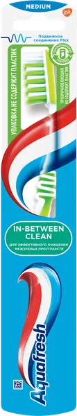 Изображение Зубная щетка средняя Аквафреш инбитвин клин Глаксо Смит Кляйн п/у, 1 шт