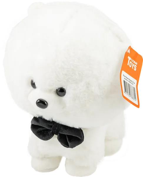 Изображение Мягкая игрушка 23 см Макси тойз песик бишон белый Макси Тойз , 1 шт