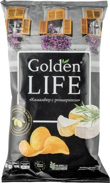 Изображение Чипсы картофельные Голден Лайф камамбер розмарин Москарт м/у, 90 г