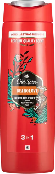 Изображение Гель для душа мужской Олд спайс берглов 3в1 Проктер Энд Гэмбл п/у, 400 мл