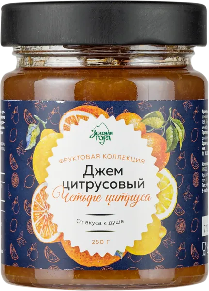 Изображение Джем цитрусовый Зеленая гора 4 цитруса Экорегион ТД с/б, 250 г