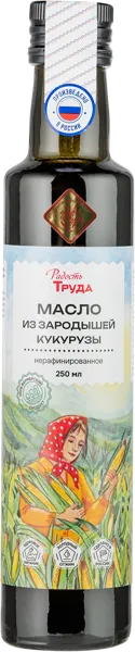 Изображение Масло из зародышей кукурузы Радость труда нерафинированное Экорегион ТД с/б, 250 мл