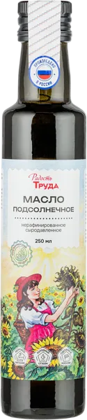 Изображение Масло подсолнечное Радость труда нерафинированное Экорегион ТД с/б, 250 мл
