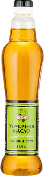 Изображение Масло горчичное Горлинка нераф высший сорт Родос Волгоградский ГЗ п/б, 500 мл