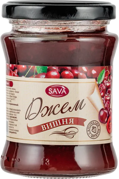 Изображение Джем САВА вишня САВА ТПК с/б, 300 г