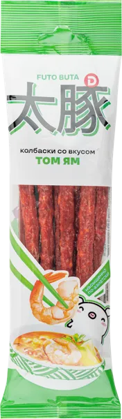 Изображение Колбаски сырокопченые Футо Бута том ям Юнитекс м/у, 70 г