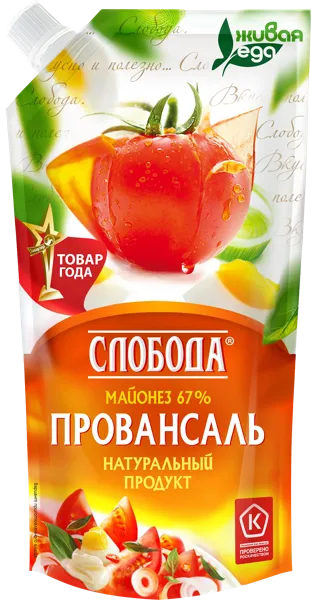Изображение Майонез 67% Слобода провансаль ЭФКО м/у, 200 г