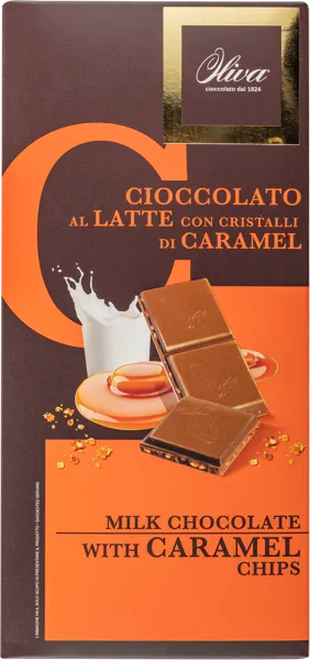 Изображение Шоколад молочный Олива с карамелью Дольчиолива кор, 85 г