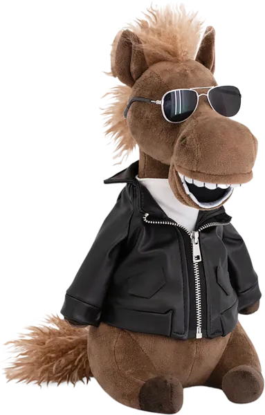 Изображение Мягкая игрушка 30см Символ года конь димон Оранж Тойс , 1 шт