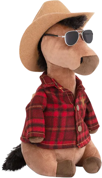 Изображение Мягкая игрушка 30см Символ года конь джо Оранж Тойс , 1 шт