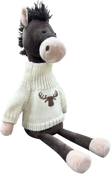 Изображение Мягкая игрушка 25см Символ года конь хьюго-го Оранж Тойс , 1 шт