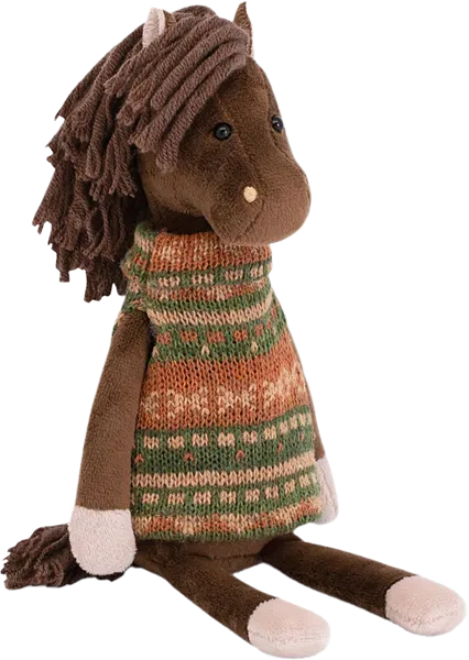 Изображение Мягкая игрушка 16см Символ года конь яшка Оранж Тойс , 1 шт