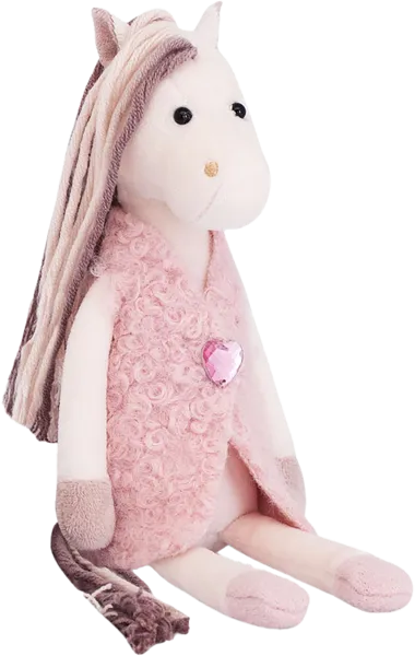 Изображение Мягкая игрушка 16см Символ года лошадка зефирка Оранж Тойс , 1 шт