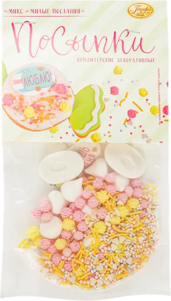 Изображение Посыпка кондитерская Парфэ Милые послания Топ Продукт к/у, 50 г