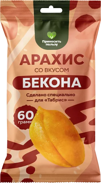 Изображение Арахис жареный Табрис бекон Орехпром м/у, 60 г