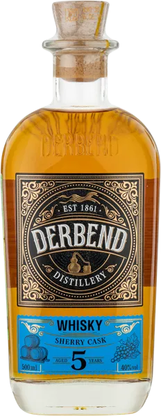 Изображение Виски купажированный 5 лет Дербент шерри каск Дербентский КК с/б, 0,5 л