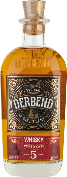 Изображение Виски купажированный 5 лет Дербент Порто каск Дербентский КК с/б, 0,5 л
