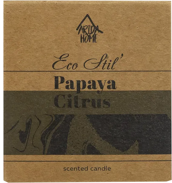Изображение Свеча 6,8см в банке Эко стиль папайя цитрус Арида Хоум кор, 1 шт