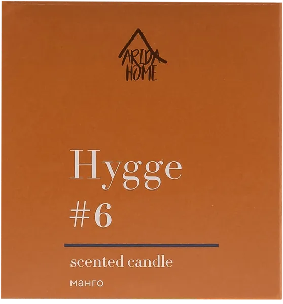 Изображение Свеча 6,8см в банке Хюгге №6 манго Арида Хоум кор, 1 шт