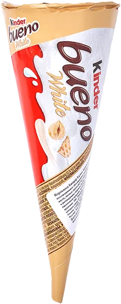 Изображение Мороженое в вафельном конусе Киндер буэно белый Ферреро м/у, 62 г