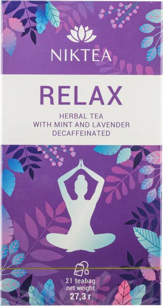 Изображение Чай в пакетиках Никти релакс без кофеина Мал ком кор, 21*1,3 г