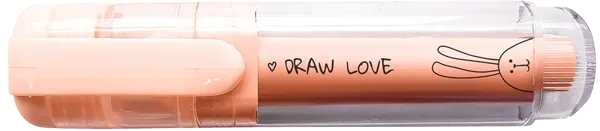 Изображение Текстовыделитель персиковый Би Смарт банни Дженвана Стейшенери , 1 шт